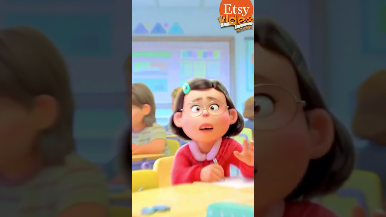 Turning Red Video Invitation Birthday 