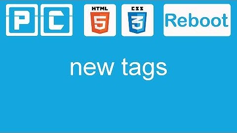 HTML5 and CSS3 beginners tutorial 33 - New tags for the layout