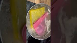 #tupperware Силиконовый контейнер. Приготовление печенки (варила + подсушила в микроволновой печи)