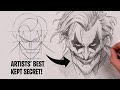 How To Draw The Joker Sketch Tutorial 