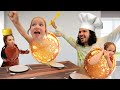 DAD vs PANCAKE KiDS Adley & Niko!! Family Game in Roblox or Real Life? Tumbling School & Hide n Seek