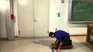 Medicine Ball Catch and Throw on Skateboard