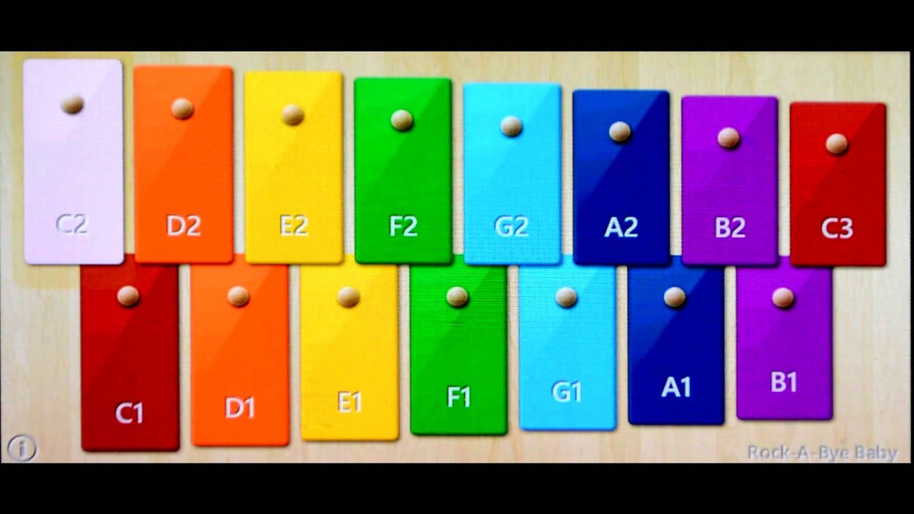 Rock a Bye Baby How to play Xylophone? for kids YouTube