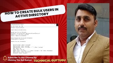 How to create bulk users in active directory || Via Powershell