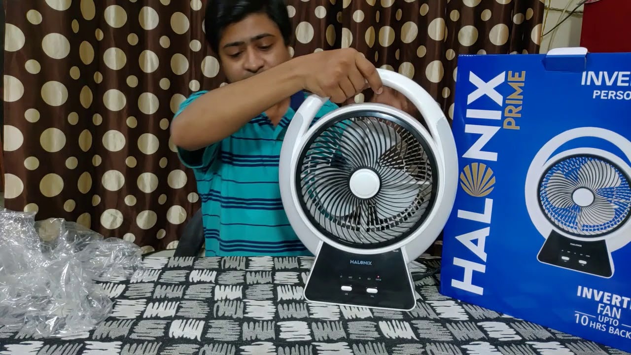 Inverter Personal Fan (Halonix Prime Series) YouTube