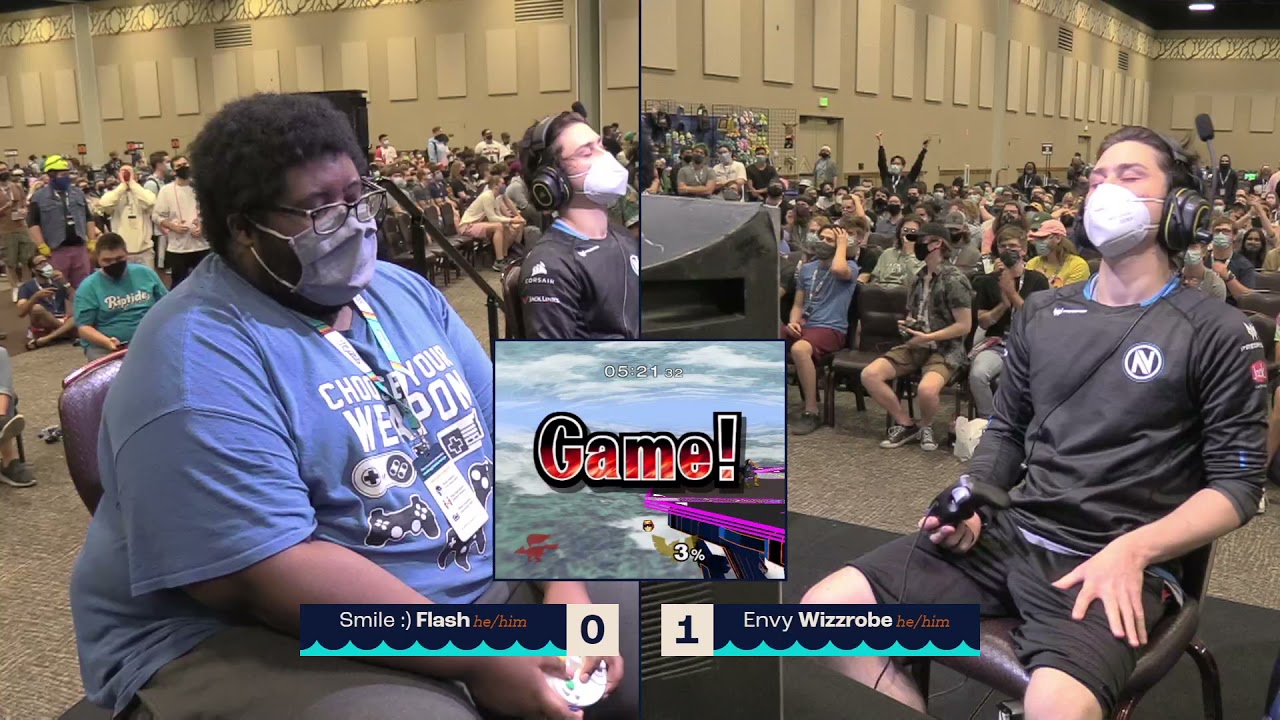 Envy Wizzrobe vs Flash - Singles Bracket Melee: Round of 24 - Riptide | Falcon vs Falco