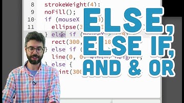 3.3: Else and Else if, AND and OR - p5.js Tutorial