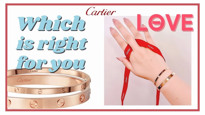 How to choose the right size for your Cartier LOVE Bracelets 