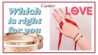 CARTIER LOVE BRACELET SMALL vs. REGULAR SIZE - Which Is Right For You | My First Luxury