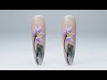 Very Beautiful Style Lotus Blossom Floral Nail Art Tutorial Step by Step For Beginners