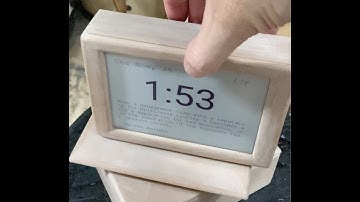 ePaper BLE/WiFi Alarm Clock