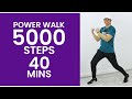 5000 STEPS CHALLENGE in 40 MIN  • 135 BPM • Fat Burning Pace • Walking Workout #49 • Keoni Tamayo