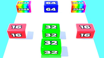 Jelly Run 2048 New Level - Gameplay Walkthrough - Episode 1 - All Levels - Merge Cubes