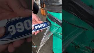 What to do if metal tanks leak and crack? Use Deli 9900 structural adhesive, which is easy to apply