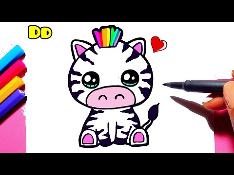 Como desenhar Vaca fofa Kawaii ❤ Animais Kawaii, Desenhos para Desenhar -  cute drawing 