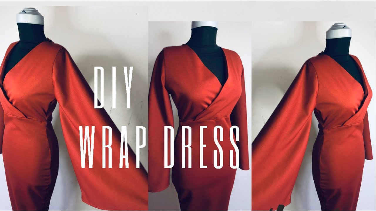 HOW TO MAKE A WRAP DRESS FOR BEGINNERS Part 1 YouTube
