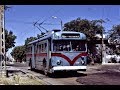 Montevideo, Uruguay Trolleybus Scenes - 1974