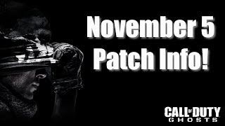 COD Ghosts Patch Info - November 5 (Lean Feature Fix)