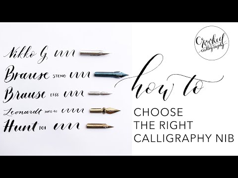 HOW TO: Choose the Right Calligraphy Nib — Crooked Calligraphy  Calligraphy  nibs, Calligraphy for beginners, Best calligraphy pens