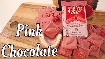 RUBY CHOCOLATE - Trying The New PINK Chocolate! (Ruby Kit Kat & More!) - Weird Fruit Explorer