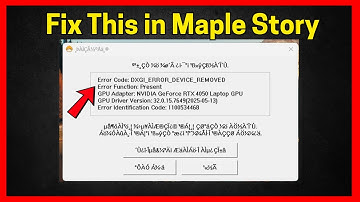 Maple Story Error code: DXGI_ERROR_DEVICE_REMOVED (Quick fix)