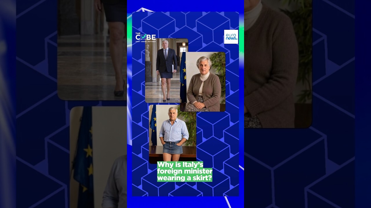 Why are AI-generated images of Antonio Tajani in a skirt going viral?