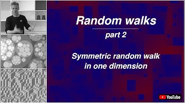 Random walks - Symmetric random walk in one dimension.