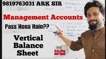Vertical Balance sheet |BUSINESS MANAGEMENT 2|2025 TYBCOM Sem5| Syllabus Imp QUESTION|