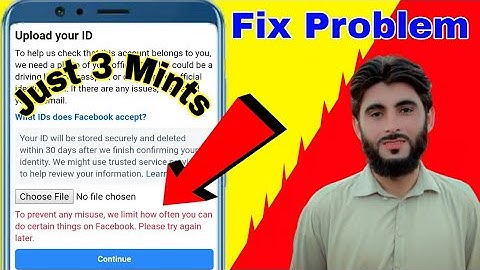 To Prevent Any Misuse We Limit How Often You can do Certain Things On Facebook Problem Solutions