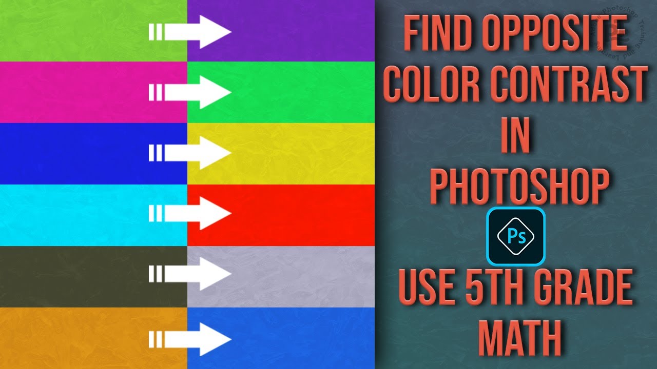 How To Find Opposite Color Contrast In Photoshop YouTube How To Find Opposite Color Contrast In Photoshop YouTube