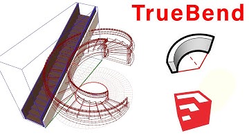 Spiral Staircase With TrueBend in SketchUp