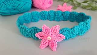 4 Patterns! Easy & fun to crochet a headband for beginners Step by step