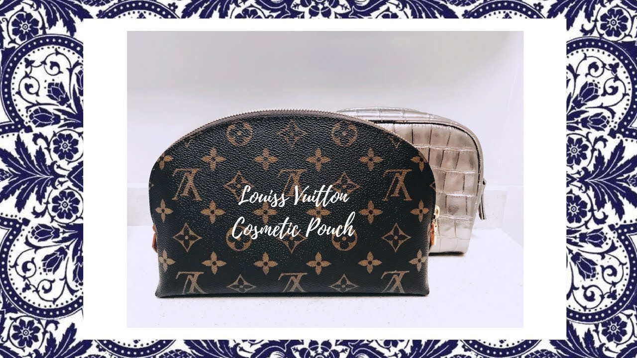 What Is In My Makeup Bag - Louis Vuitton Cosmetic Pouch | Katherine Pham - YouTube