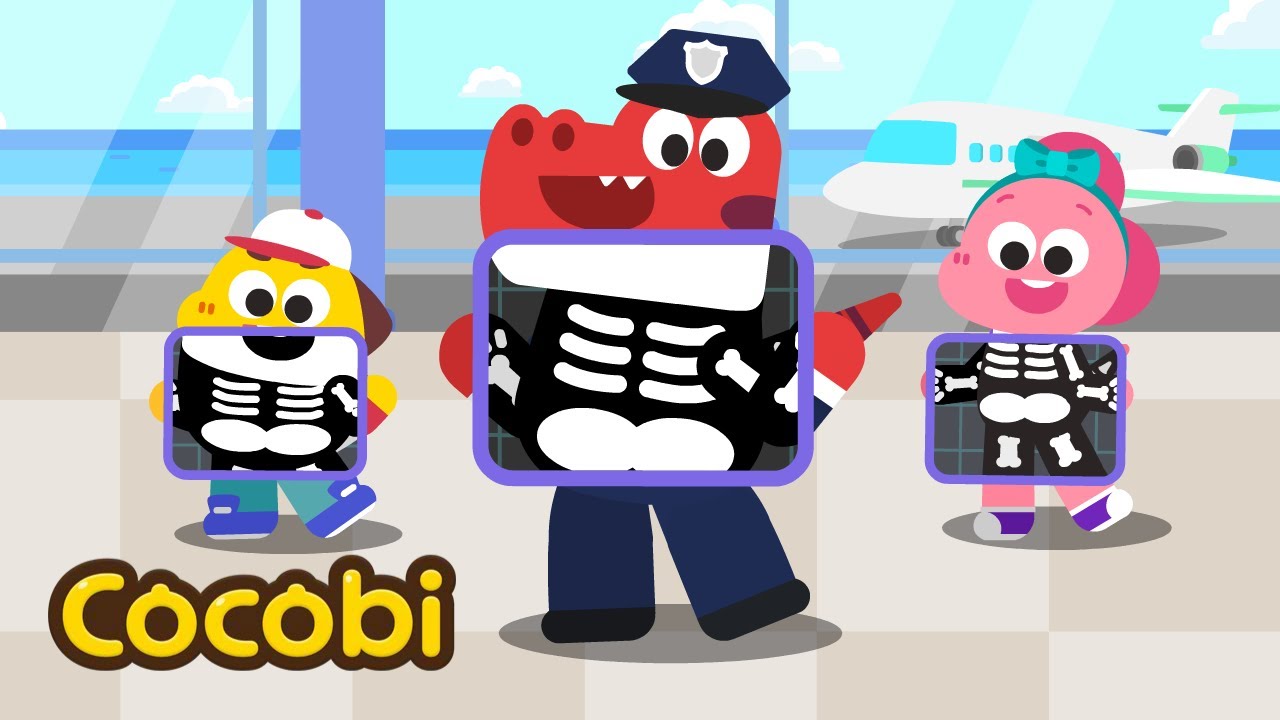 What does the Airport X-ray Do? Learn Safety with Songs | Kids Songs | Cocobi