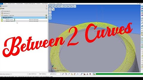 Between 2 Curves Finishing #worknc #programming #cadcam #engineer #cnc #mold