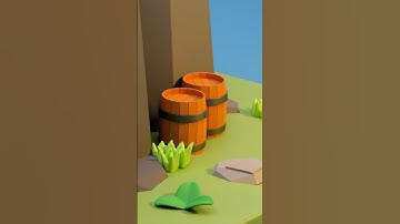 Creating a stylized barrel in blender #blender #blendertutorial #blender3d