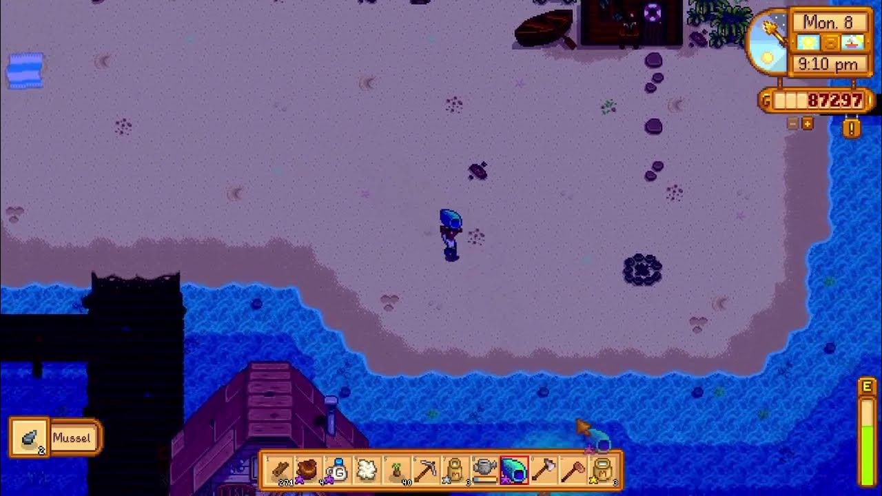 How to get a Rainbow Shell Stardew Valley YouTube