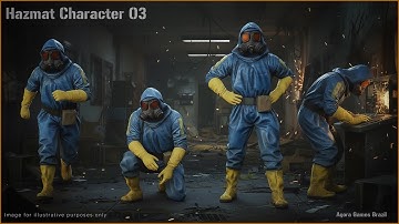☣️ Hazmat Character 03 – Rigged for Unreal Engine 5