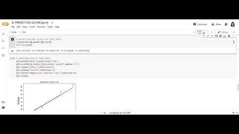 Prediction using Supervised ML - The Sparks Foundation