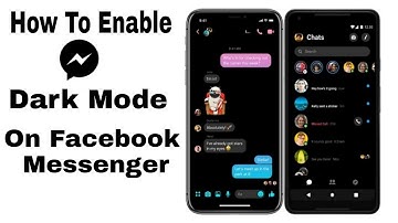 How To Enable Dark Mode On Facebook Messenger 2021