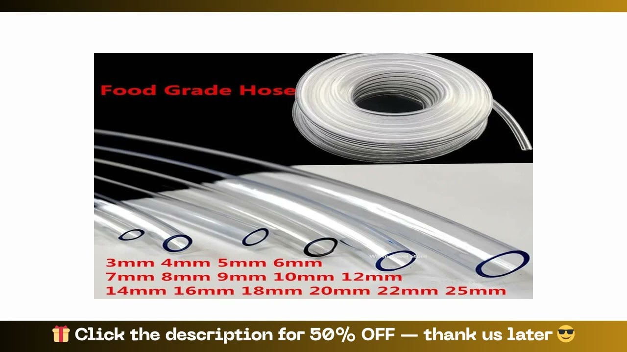 Review 4mm 6mm 8mm10mm 12mm PVC Hose Pipe Transparent Pipe Food Grade Pipes 8mm Rubber Tube Hoses Aq