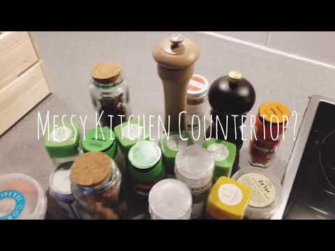 Let's Organise Your Kitchen Worktop | IKEA Knagglig Pine Box Review