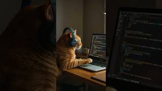 Coding Cat #ai #cat #catstagram #coding #developer #web #app