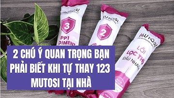 Tự thay lõi lọc thô 123 thô đúc MUTOSI tại nhà bạn cần biết 2 chú ý này để tiết kiệm được nhiều hơn