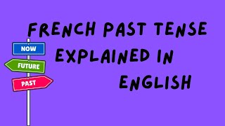 The French past tense explained n English. Le passé composé
