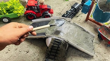 DIY mini tractor making underground tran bridge construction science project | @ kk diy farming