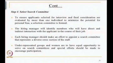 Mod-03 Lec-35 Elements of human resources planning Contd..
