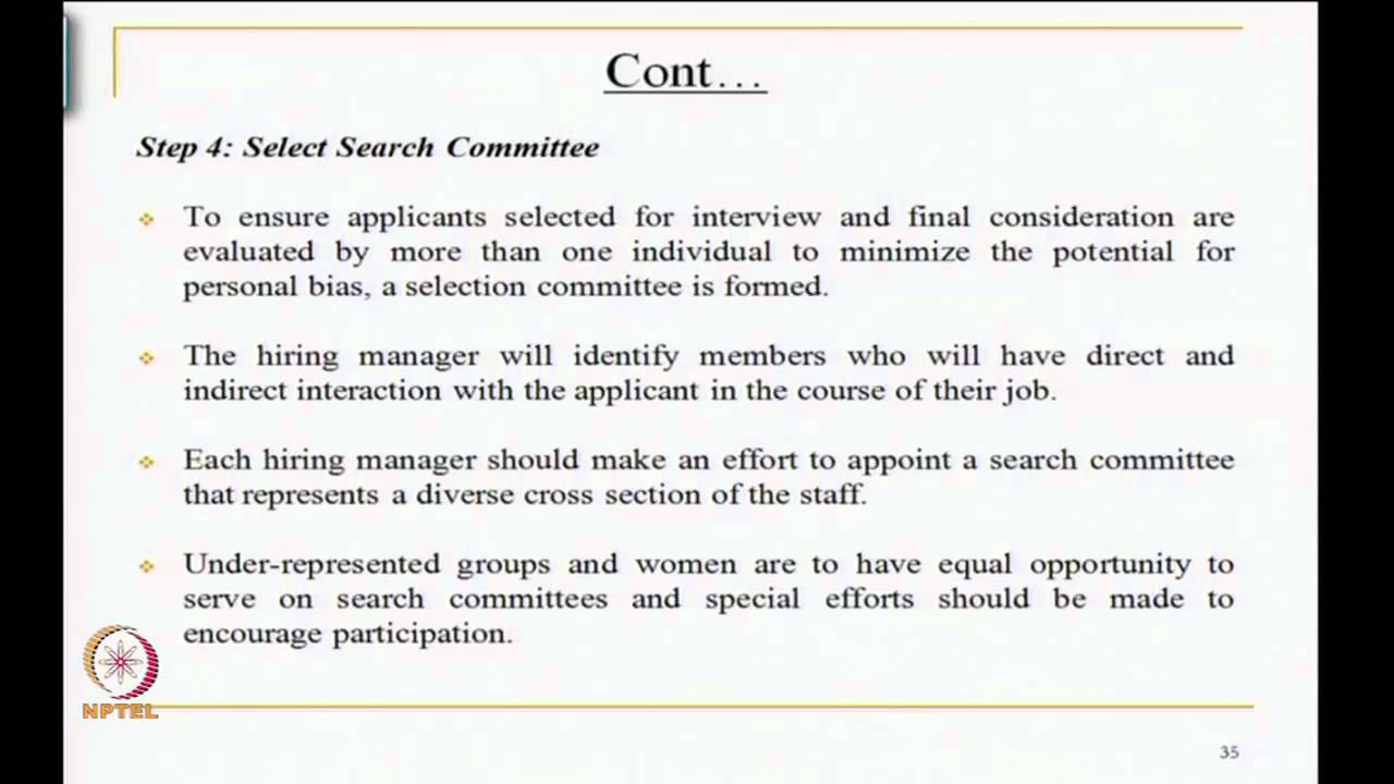 Mod-03 Lec-35 Elements of human resources planning Contd..