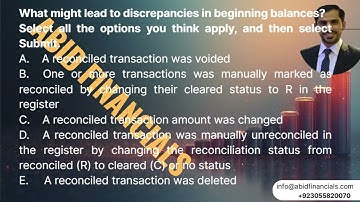 What might lead to discrepancies in beginning balances?