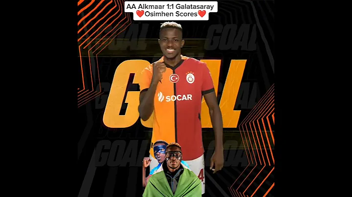 AZ Alkmaar 1:1 Galatasaray Osimhen Scores ✅ ... #victorosimhen #osimhen #osimhentwin #football #fyp